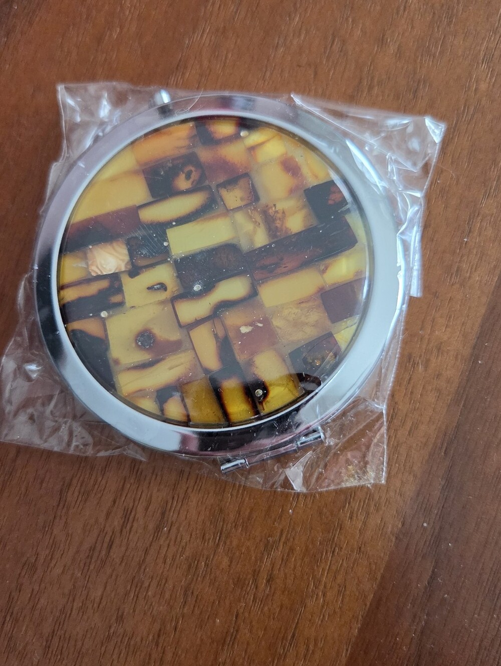 BN Mirrored Genuine Baltic Amber Compact...